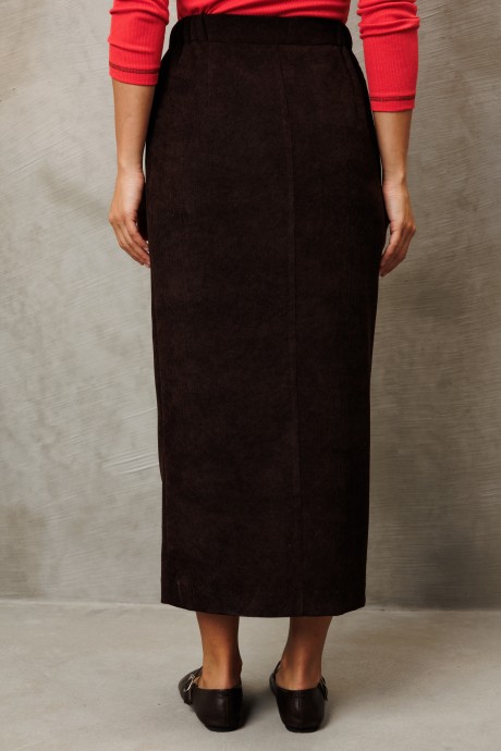 Юбка GIZART 35348 шоколадный размер 44-52 #7