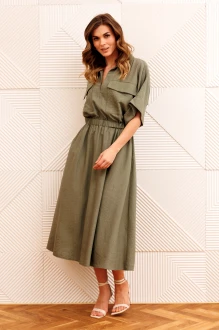 Платье GIZART 5444 хаки