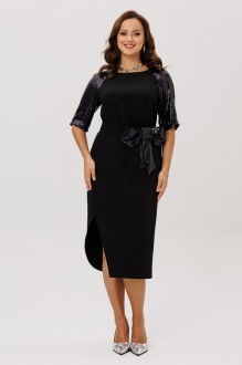 Вечернее платье Мублиз плюс 296 черный