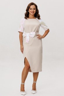 Вечернее платье Мублиз плюс 296 экрю