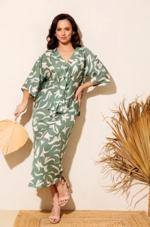 Юбочный костюм Мублиз плюс 244 олива