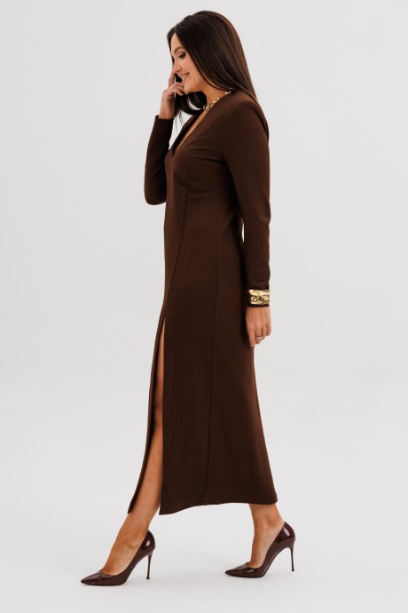 Платье Fantazia Mod 5292 шоколад размер 44-50 #7