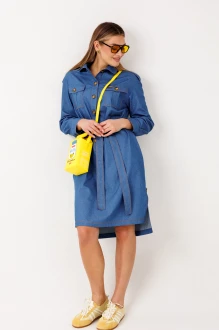 Платье Fantazia Mod 5396 голубой джинс