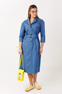 Платье Fantazia Mod 5388 голубой джинс