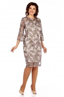 Вечернее платье ЛаКона 11569 бежевый #1