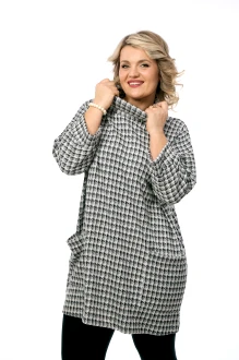 Туника OVERYOU 233 серо-черный