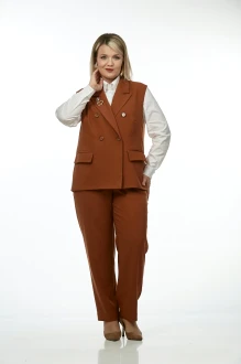 Брючный костюм OVERYOU 241 /1 миндаль