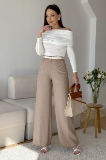 Брюки PRATA wear S036 капучино #1