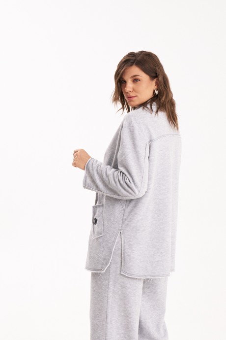 Костюм/комплект KaVari plus size 8049 двойка 1. серый размер 48-58 #3