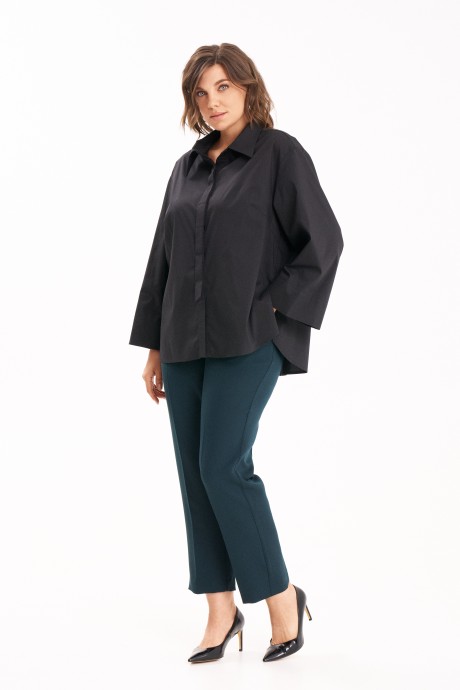 Рубашка KaVari plus size 4021 .2 черный размер 48-58 #4