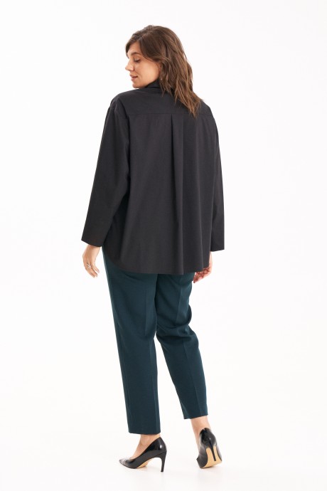 Рубашка KaVari plus size 4021 .2 черный размер 48-58 #6