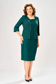Платье KaVari plus size 1158 .3 зеленое