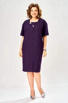 Платье KaVari plus size 1161 баклажан