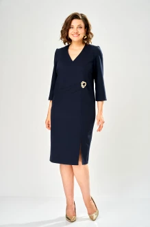 Вечернее платье KaVari plus size 1162 синее