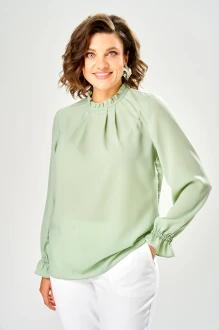 Блузка KaVari plus size 4035 .2 оливковая