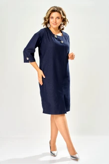 Платье KaVari plus size 1166 синее