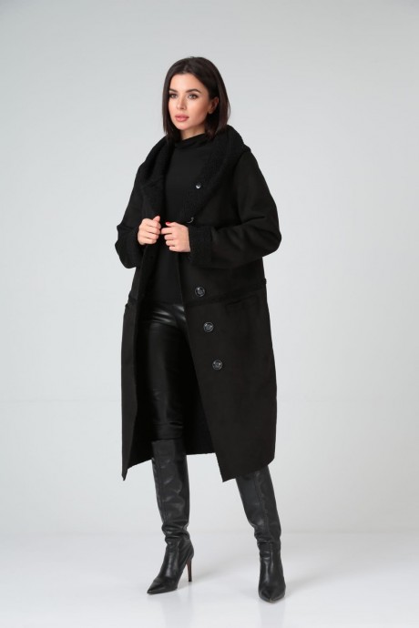 Пальто Diamant 1939 черный размер 48-64 #2