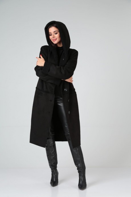 Пальто Diamant 1939 черный размер 48-64 #3