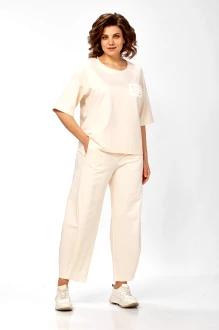 Брючный костюм Diamant 2156 сливочное масло