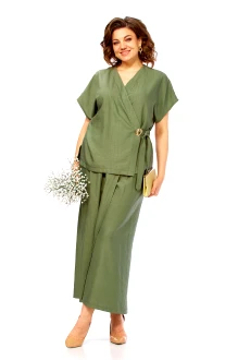 Брючный костюм Diamant 2173 оливковый