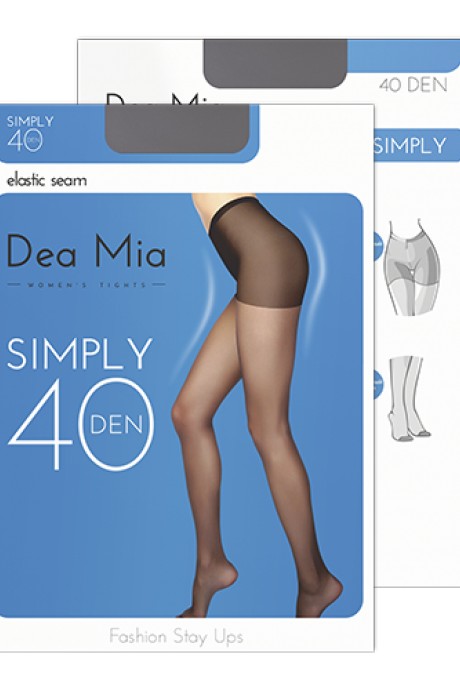 Колготки Dea Mia SIMPLY 40 grafit размер 5-6 #1
