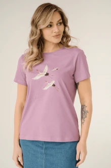 Футболка Dea Mia 5609 рис.24 сиреневый