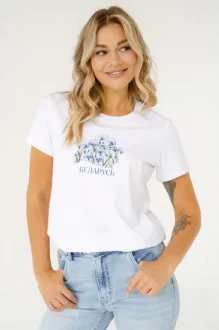 Футболка Dea Mia 5609 рис.0036 белая